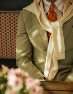 Slimline Skjorta Twofold Beige/Vit