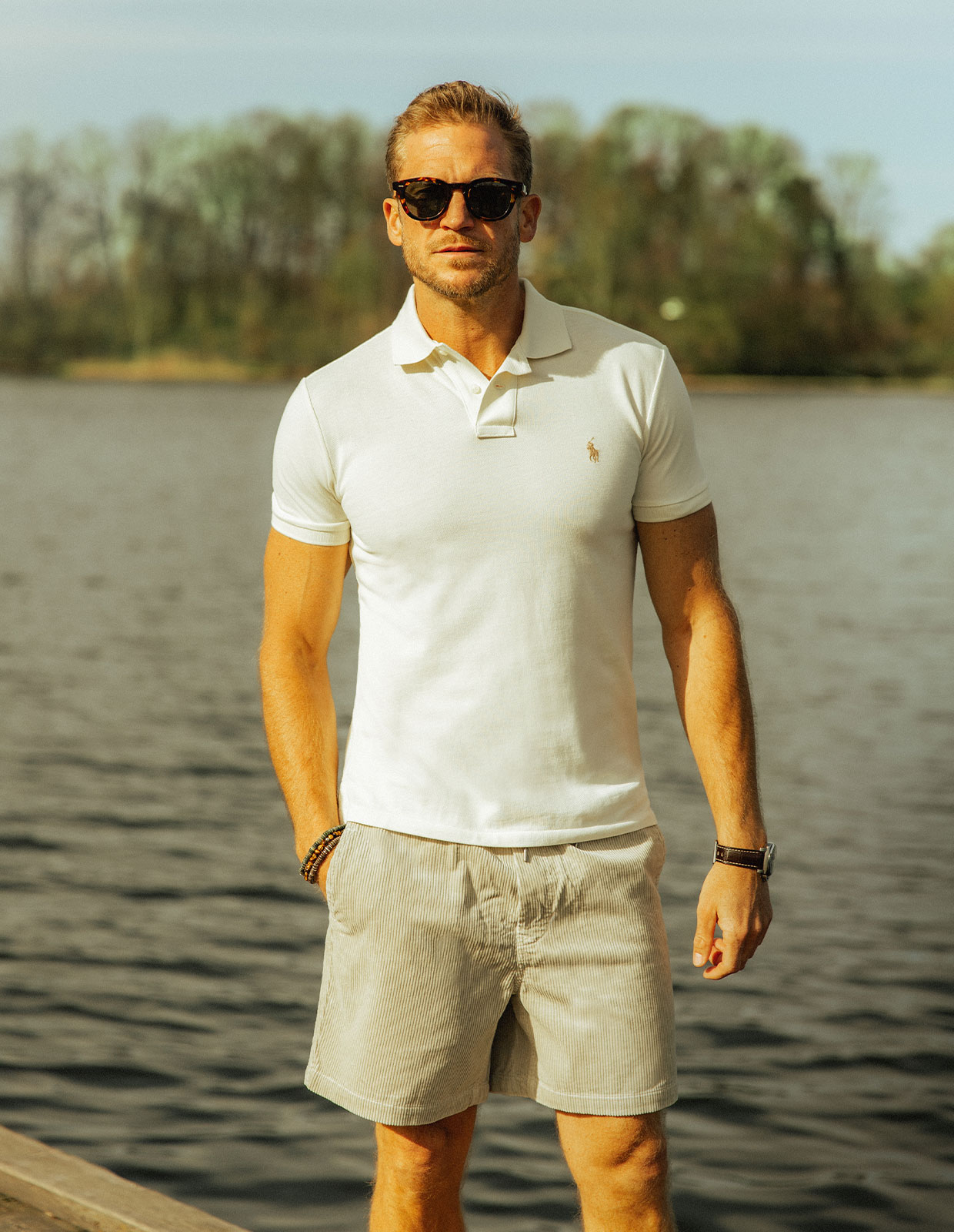 Pikétröja Custom Slim Fit Benvit