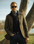 Slips Siden Mörkbrun One Size