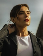 Samina Cotton Jersey T-Shirt Vit