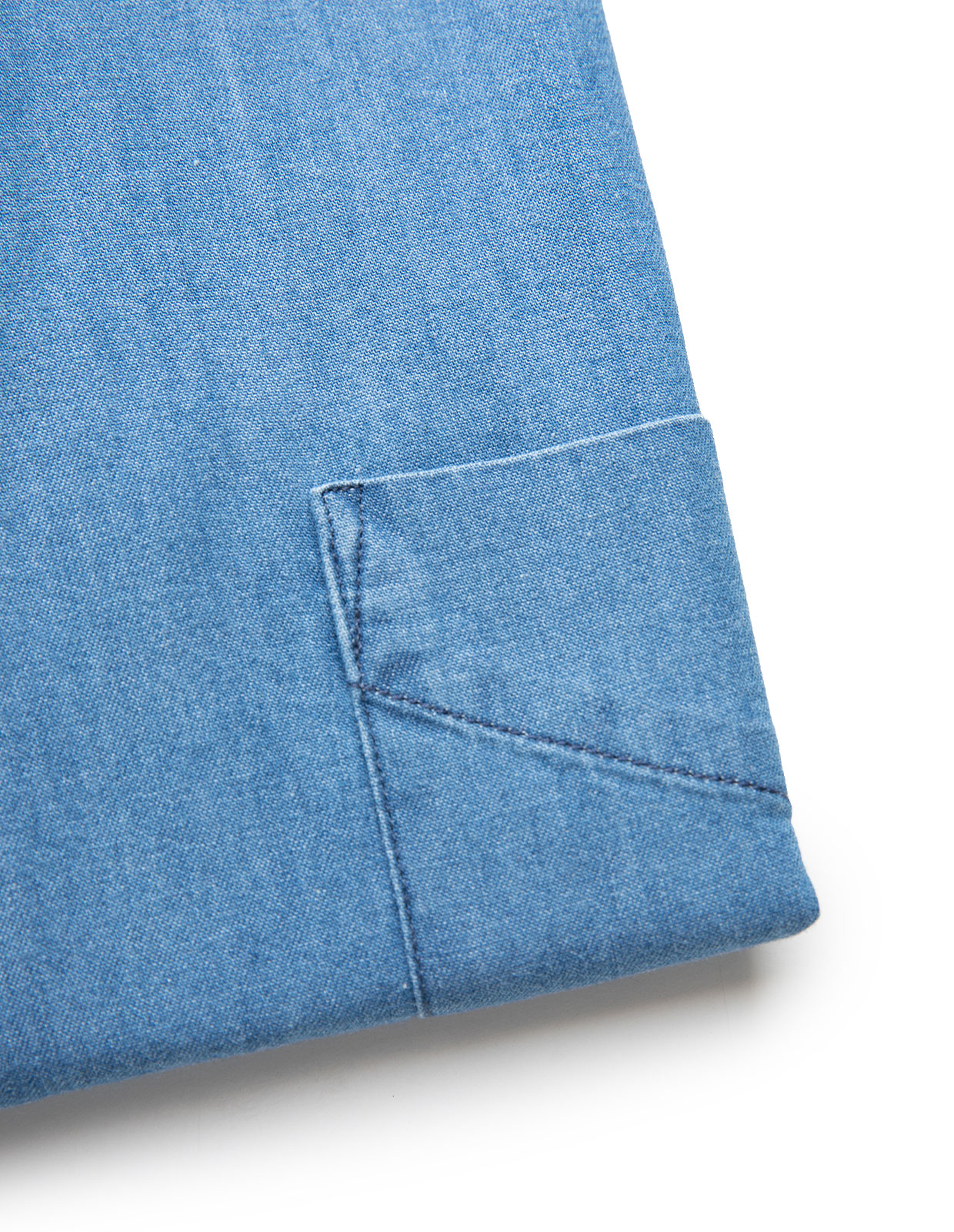 Regular Fit Skjorta Denim Blå 38