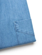 Regular Fit Skjorta Denim Blå 38