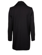 Wool coat with collar Black