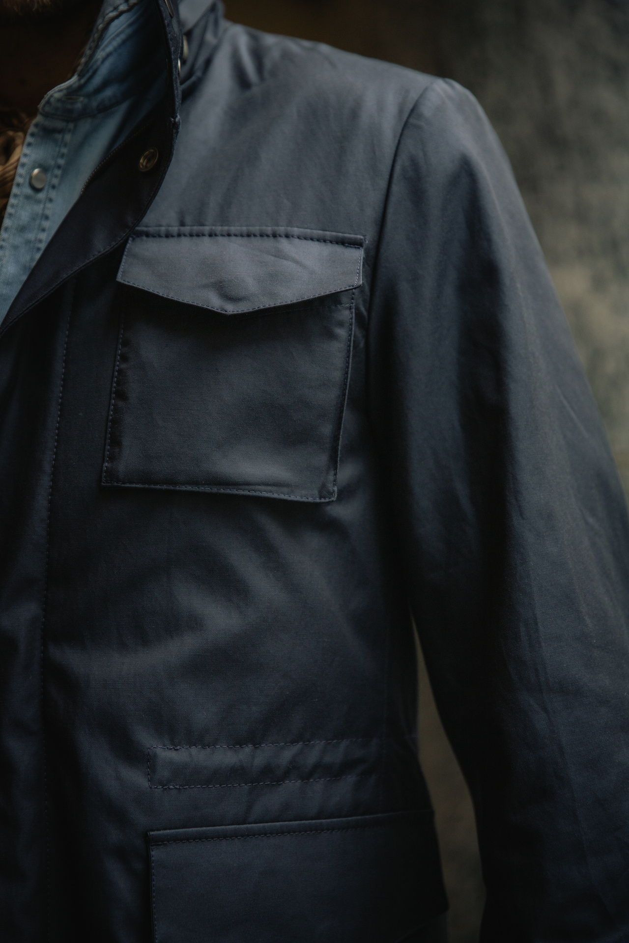 Firenze Field Jacket Vattenavvisande Navy