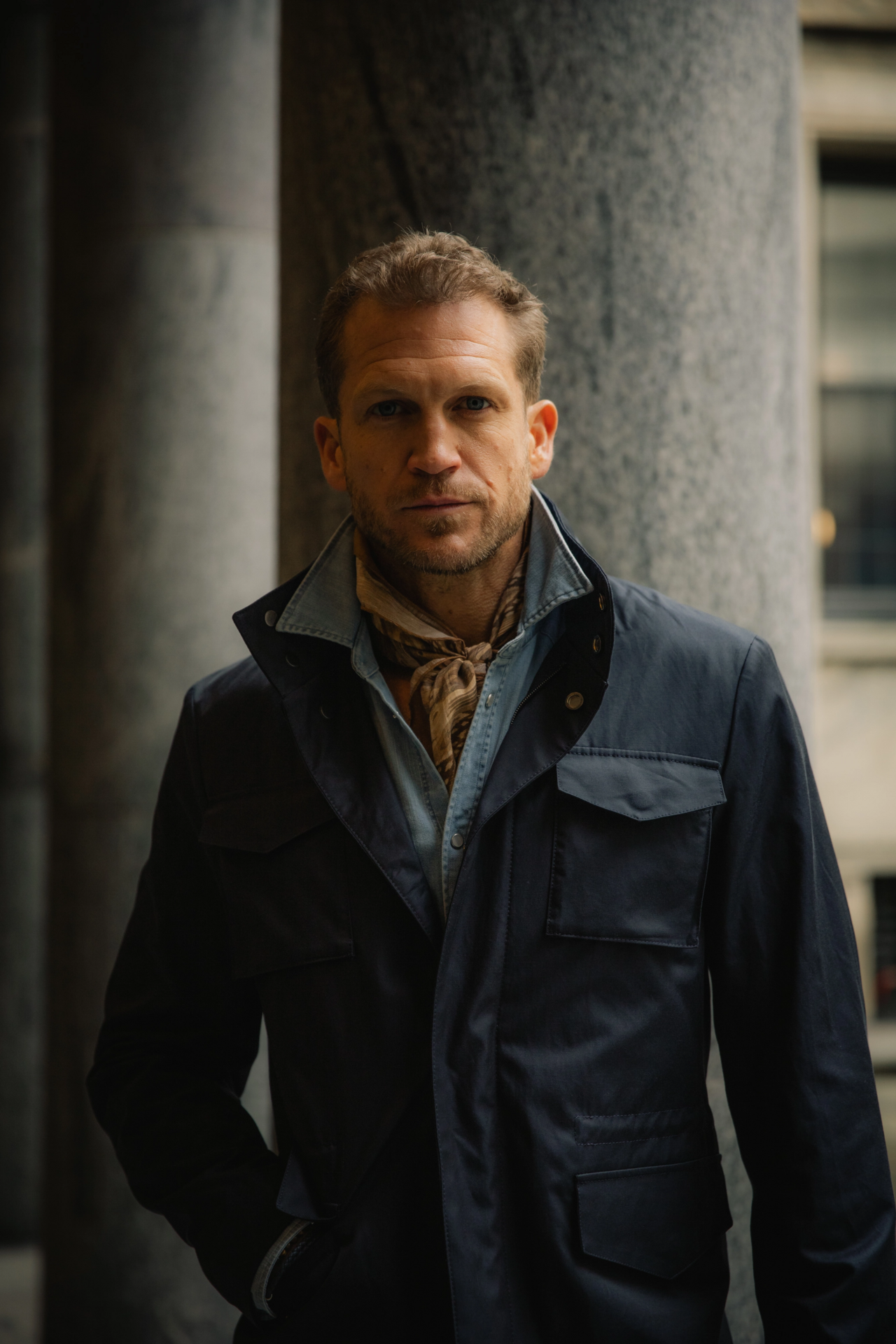 Firenze Field Jacket Vattenavvisande Navy