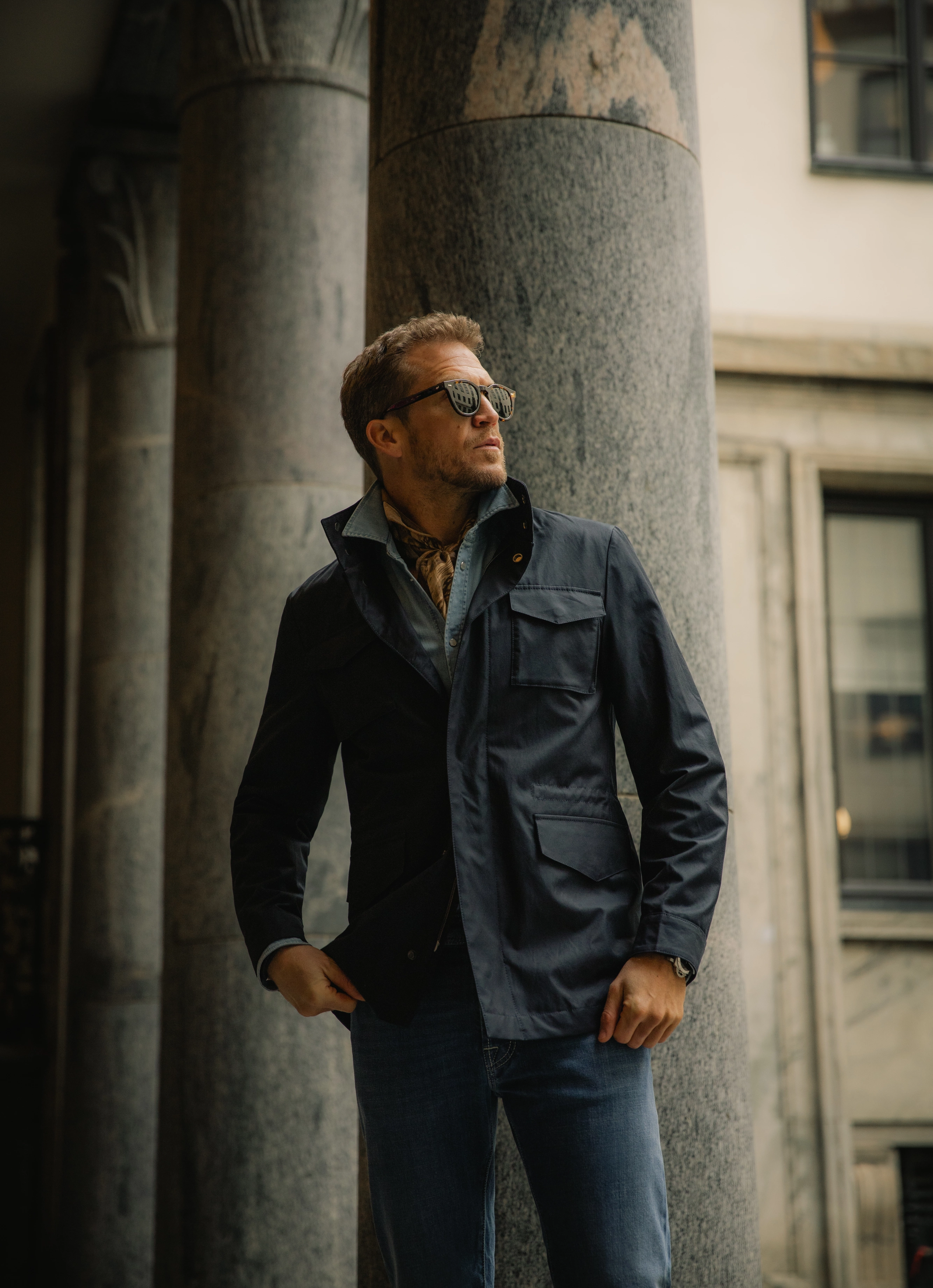 Firenze Field Jacket Vattenavvisande Navy