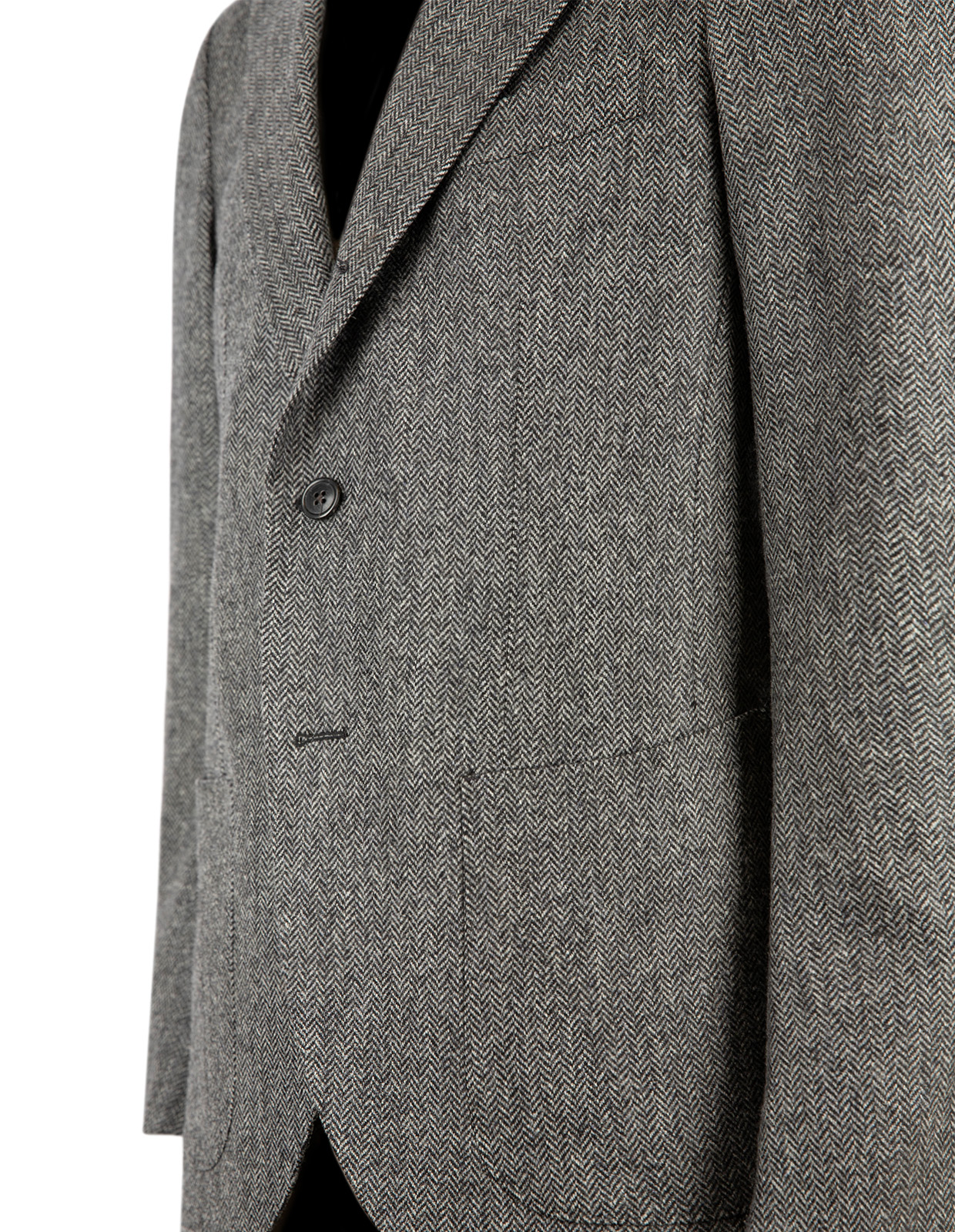 Firenze Blazer Tweed Grå Fiskben Stl 46