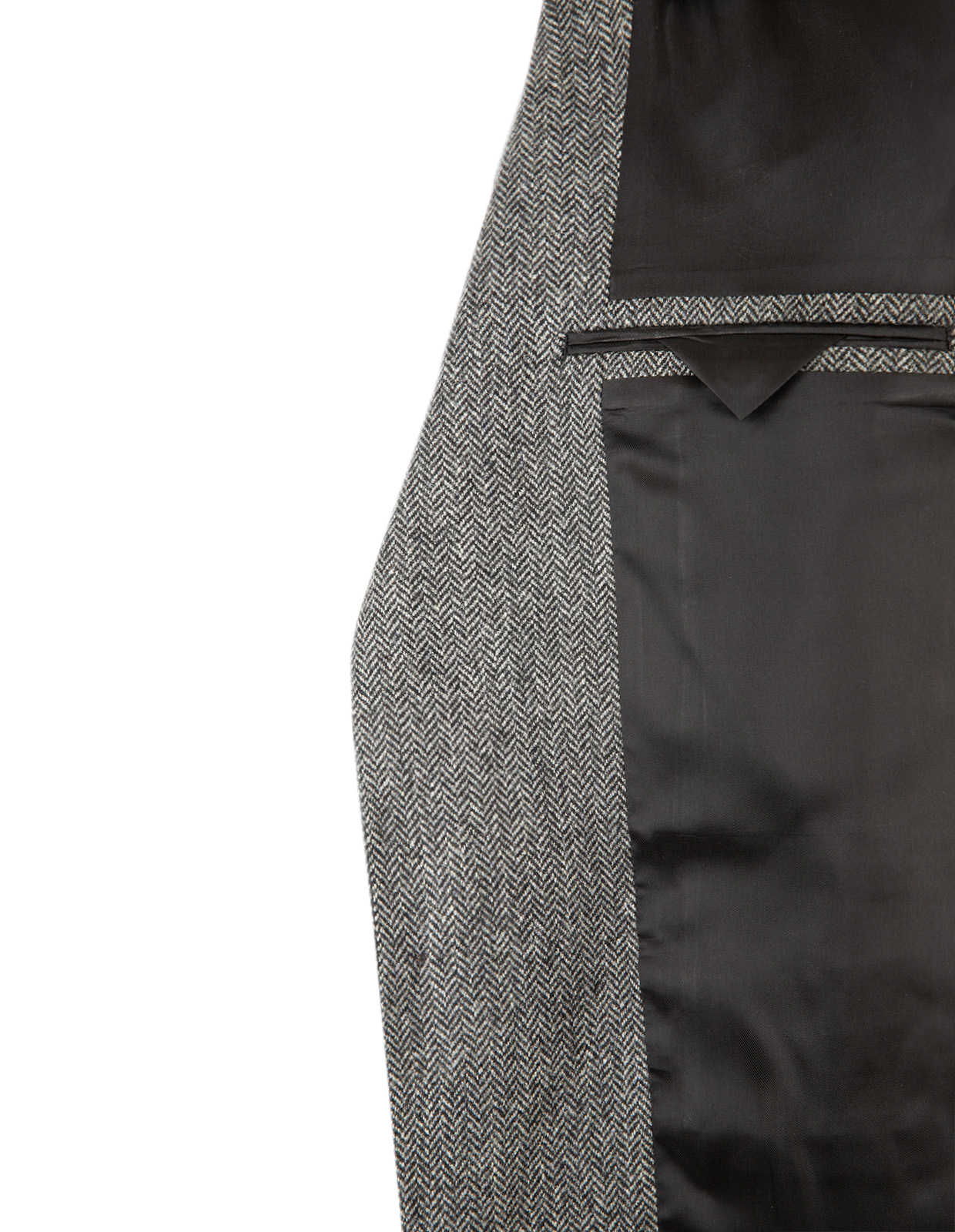 Firenze Blazer Tweed Grå Fiskben Stl 46