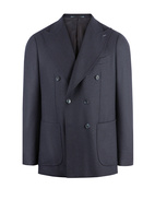 Firenze Dubbelknäppt Blazer Tweed Mörkblå Stl 50