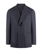 Firenze Dubbelknäppt Blazer Tweed Mörkblå Stl 52