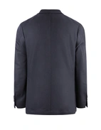 Firenze Dubbelknäppt Blazer Tweed Mörkblå Stl 52