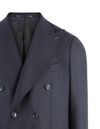Firenze Dubbelknäppt Blazer Tweed Mörkblå Stl 50