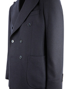 Firenze Dubbelknäppt Blazer Tweed Mörkblå Stl 50