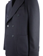 Firenze Dubbelknäppt Blazer Tweed Mörkblå Stl 52