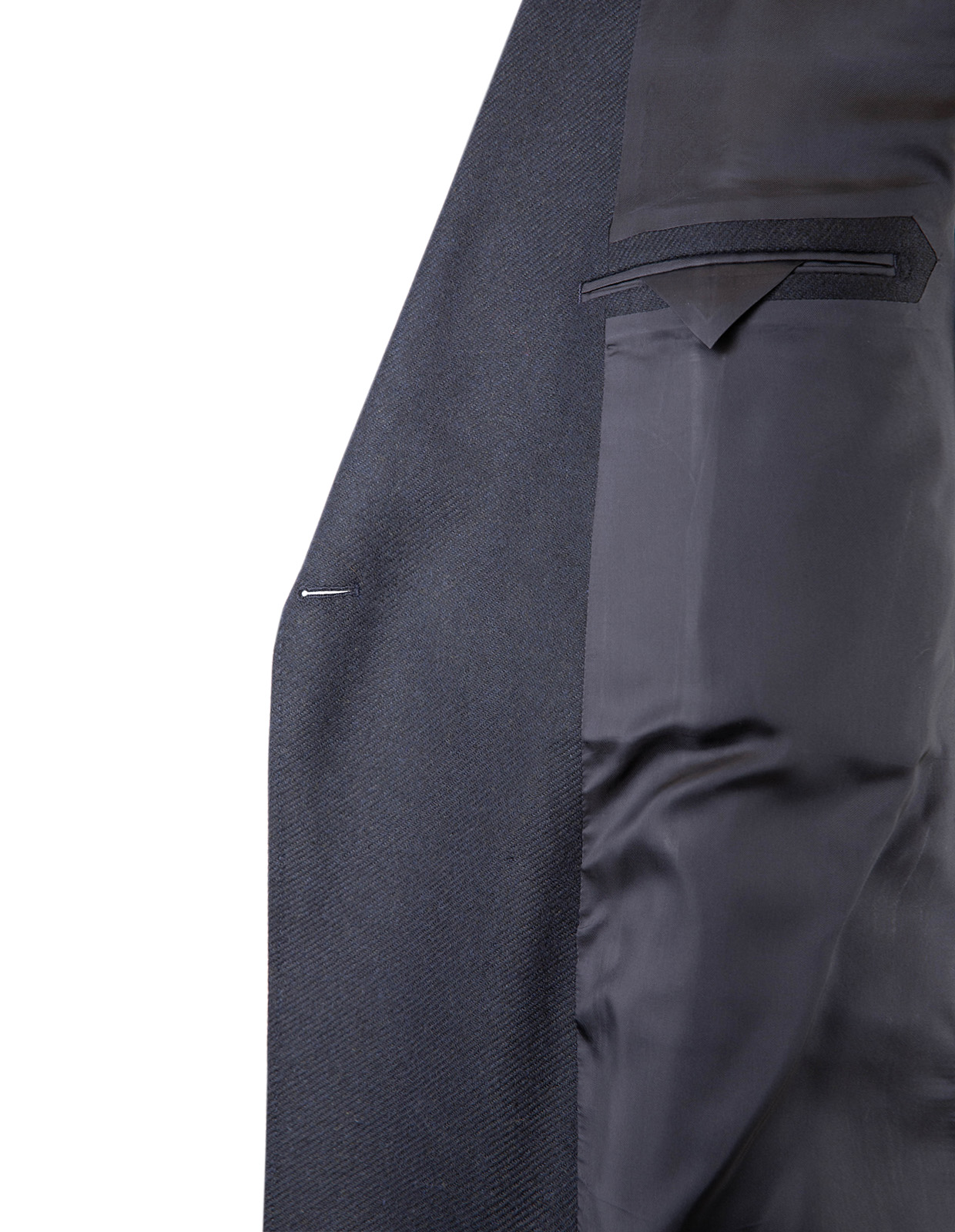 Firenze Dubbelknäppt Blazer Tweed Mörkblå Stl 50