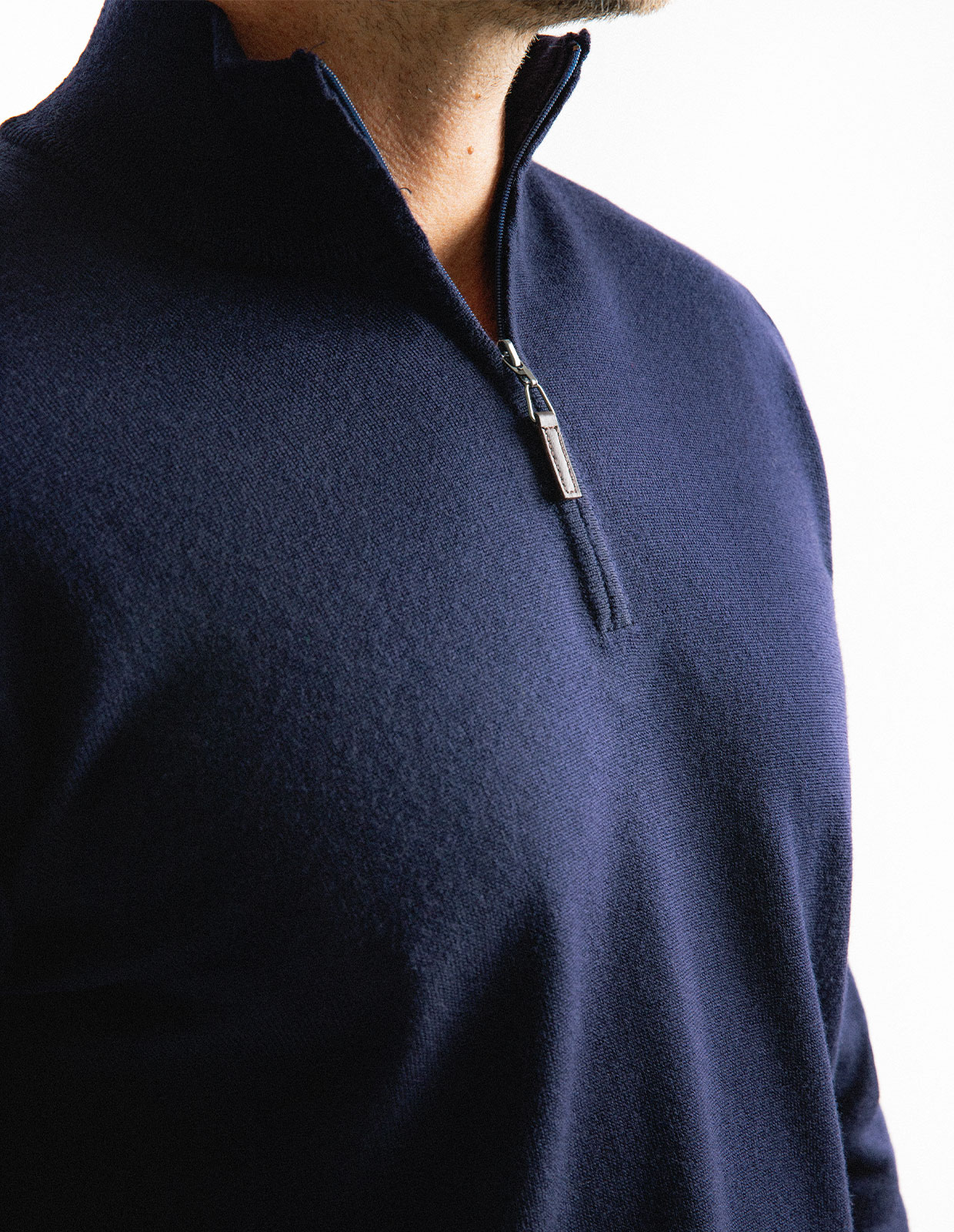 Half Zip Tröja Merinoull Navy
