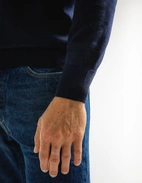 Roll Neck Merino Navy