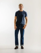 T-shirt Pimabomull Marinblå XL