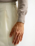 Roll Neck Merino Sand