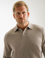 Poloshirt Merino Beige