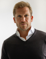 Tröja V-ringad Merinoull Brun