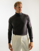 Roll Neck Merino Coffe