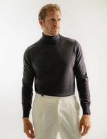 Roll Neck Merino Coffe
