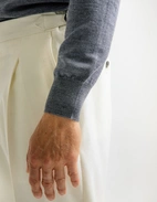 Half Zip Tröja Merinoull Grå 3XL