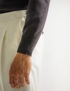 Half Zip Tröja Merinoull Brun