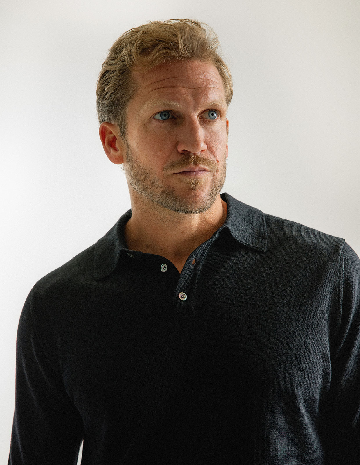 Poloshirt Merino Svart