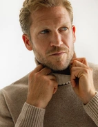 Polotröja Ull/Cashmere Beige