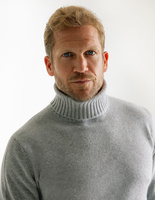 Polotröja Ull/Cashmere Ljusgrå