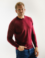 Tröja Merinoull Vinröd