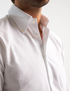 Slim Fit Oxford Skjorta Vit Stl 38