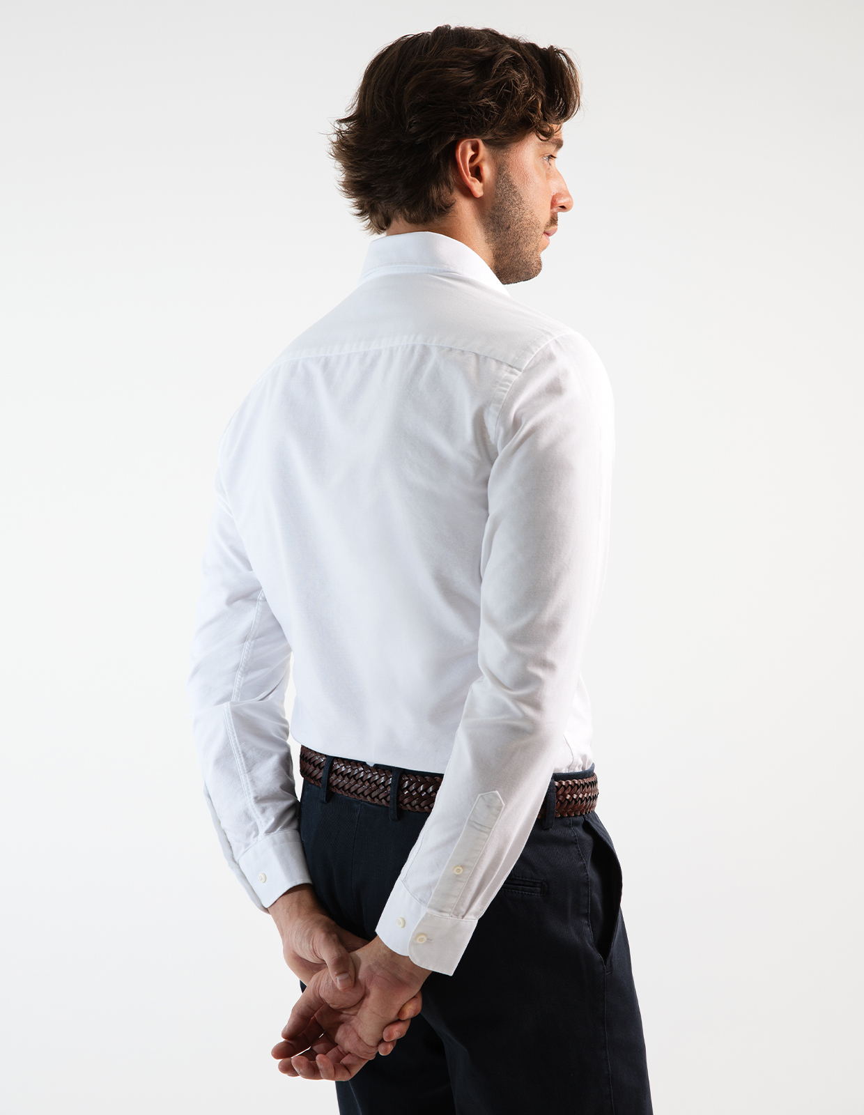 Regular Fit Oxford Skjorta Vit