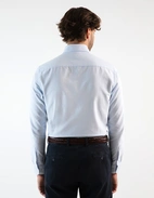 Slim Fit Oxford Skjorta Blå/Vit Randig Stl 43