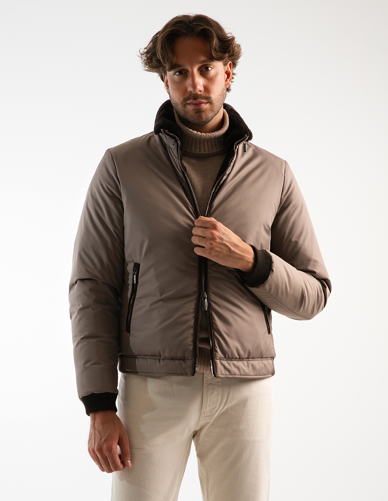 Celotti LAM-WK Bomber Jacka Beige Stl 52