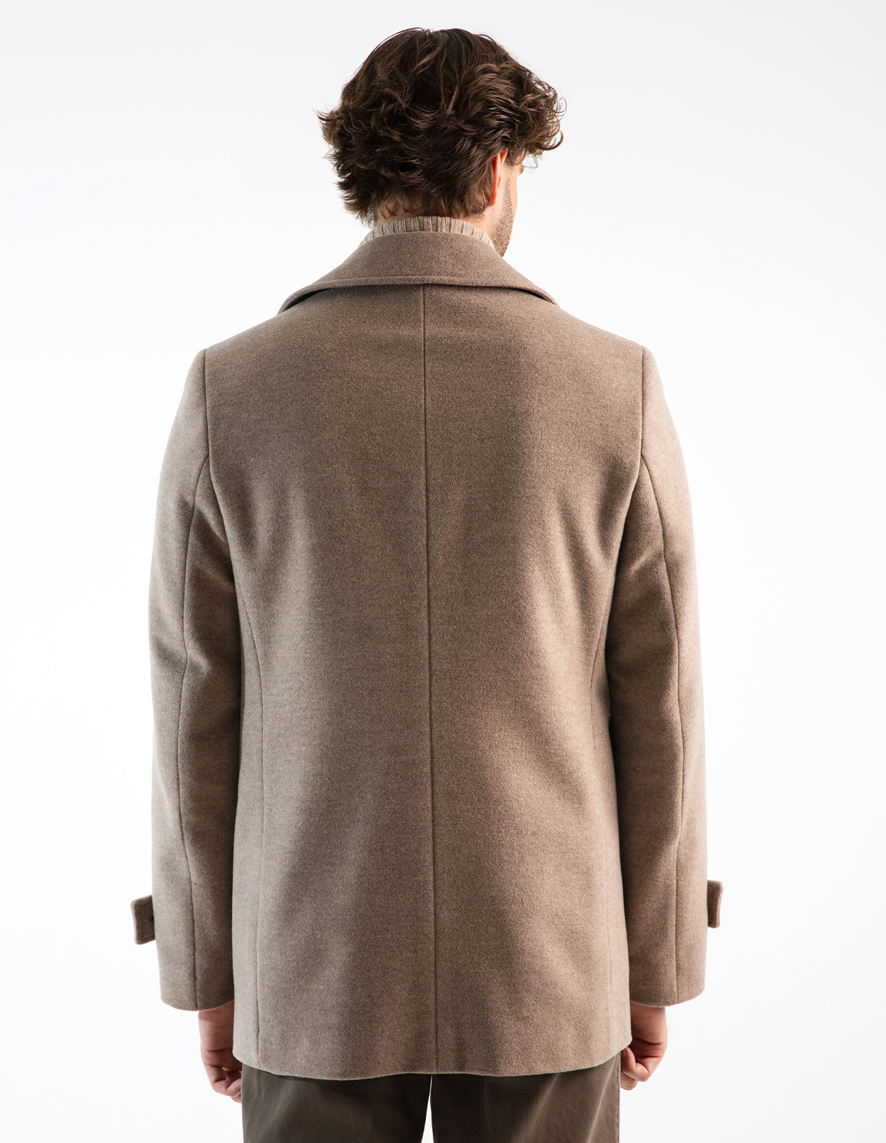Skepparkavaj Ull/Cashmere Beige