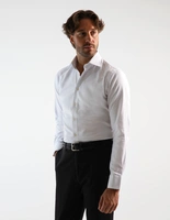 Slim Fit Skjorta Pinpoint Oxford Vit
