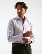 Slim Fit Skjorta Pinpoint Oxford Ljuslila