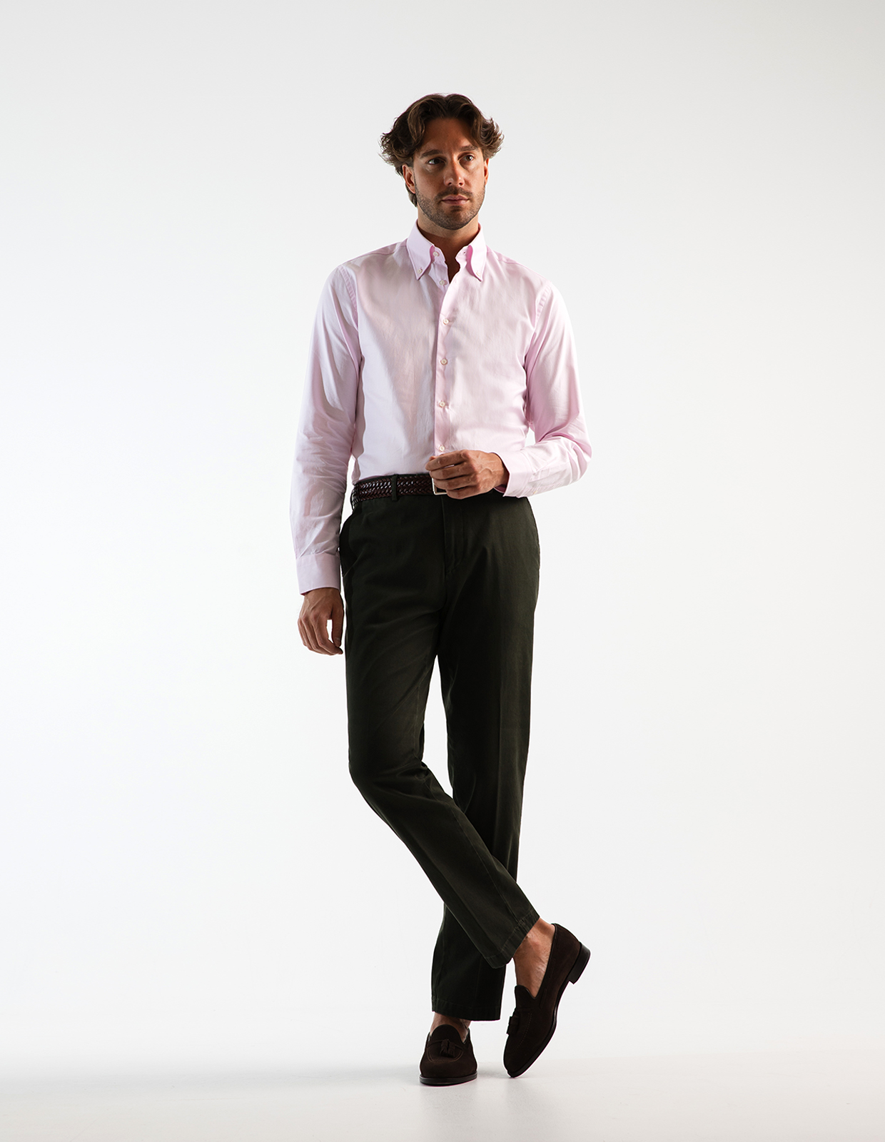 Slim Fit Skjorta Royal Oxford Ljusrosa Stl 39