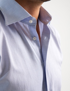 Slim Fit Skjorta Texturmönster Ljusblå Stl 39