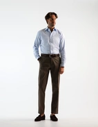Slim Fit Skjorta Bomull Light Blue