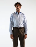 Slim Fit Skjorta Bomull Light Blue