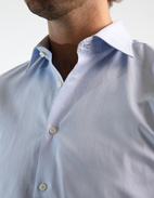 Slim Fit Skjorta Bomull Light Blue Stl 43