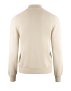 Tröja Zip Ull Cashmere Ljusbeige 48