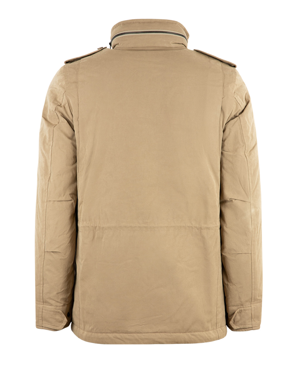 Field Jacket Torrvaxad Bomull Gråbeige