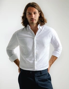 Slim Fit Skjorta Royal Oxford Vit Stl 38