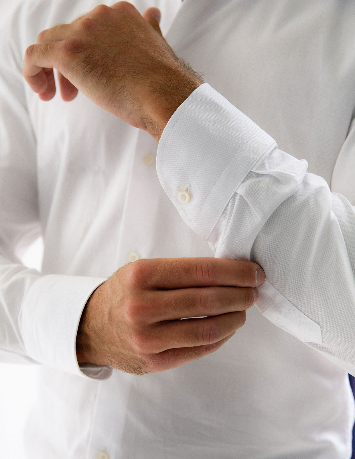 Slim Fit Skjorta Royal Oxford Vit