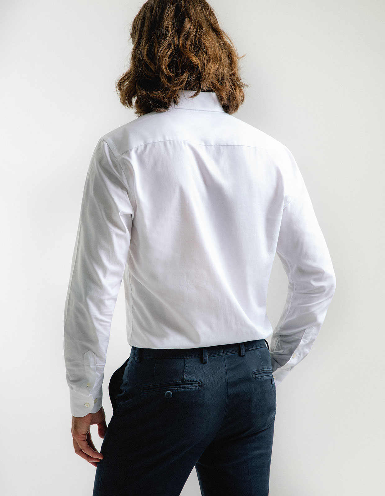 Slim Fit Skjorta Royal Oxford Vit Stl 38